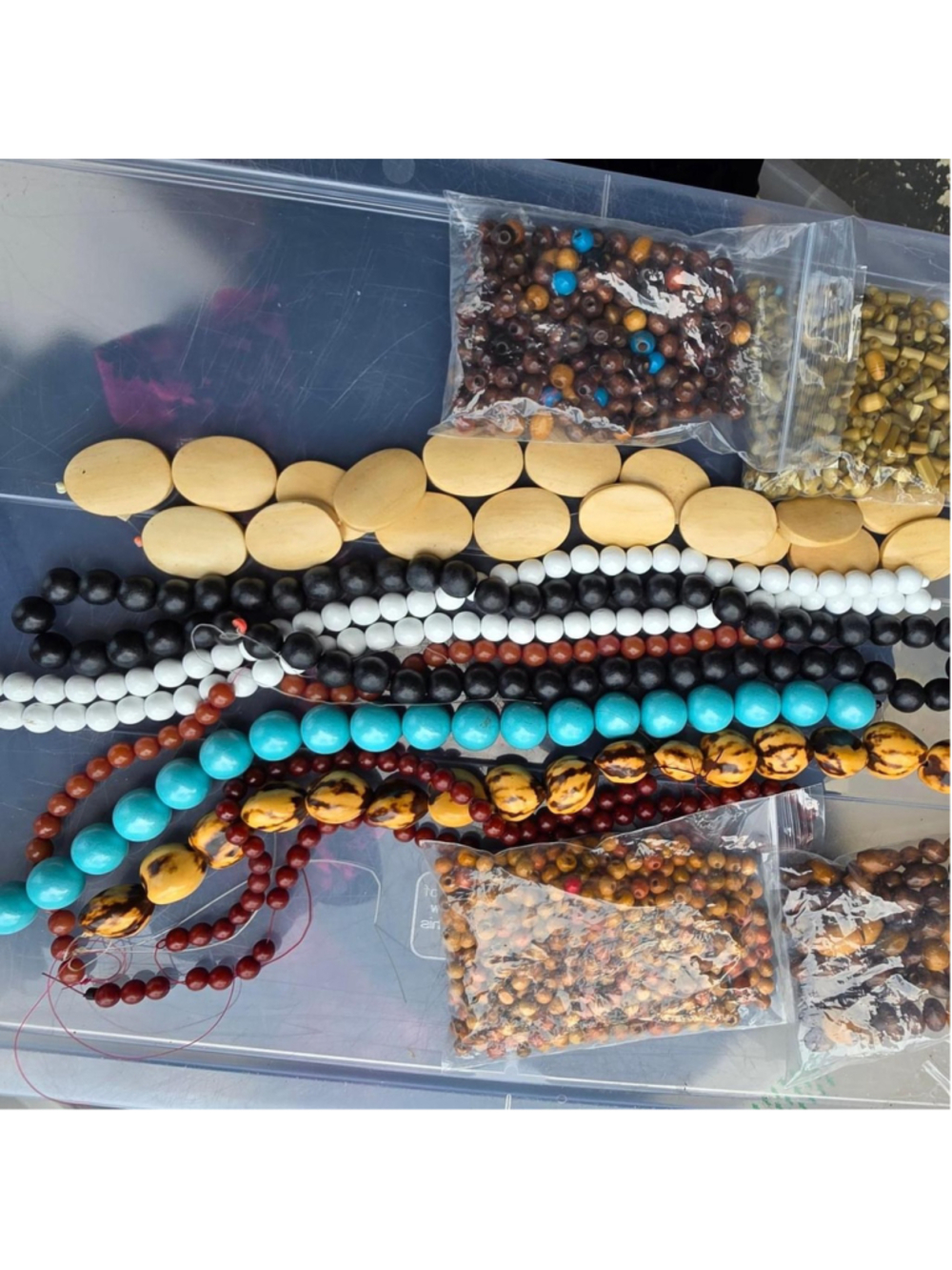 Wood beads in various colors and sizes #beadsofinstagram #woodbeads